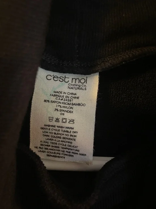 C’est Moi Black Sleeveless Turtleneck Dress - Picture 5 of 5